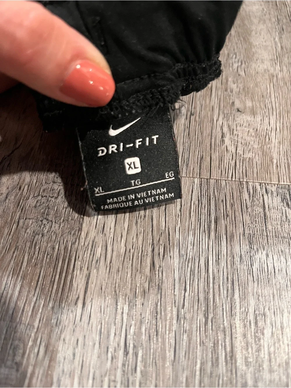 Nike Dri-FIT Athletic Shorts Black Gray Geometric Print Men’s XL